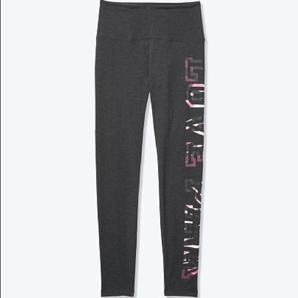 💗VS PINK GREY PURPLE TIE DYE LOGO LEGGINGS - Picture 2 of 14